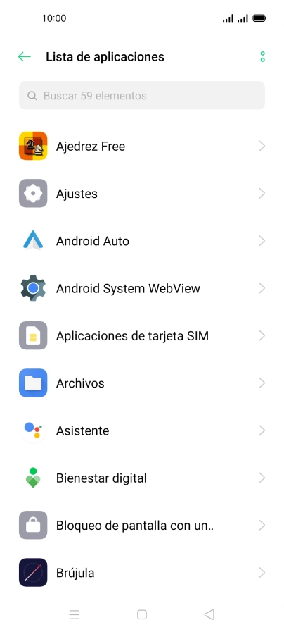 Pulsa la app deseada.