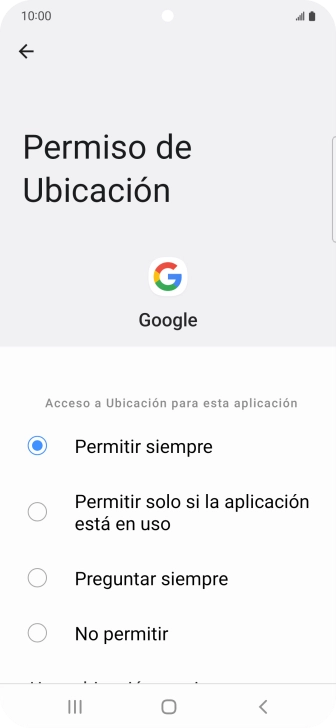 Pulsa el ajuste deseado.