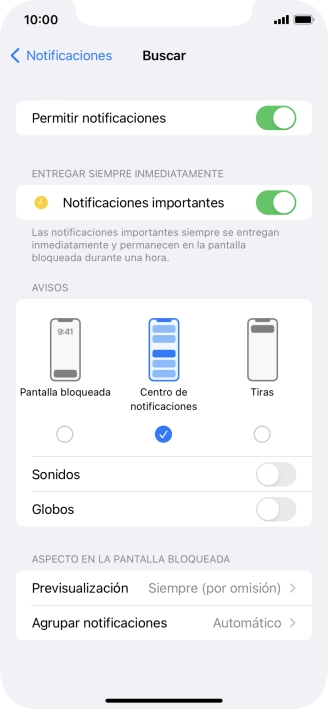 Pulsa el indicador junto a 