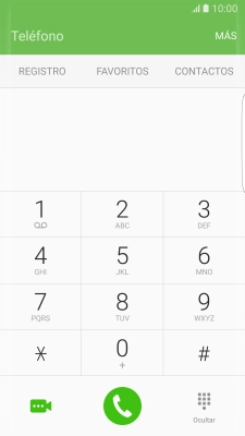 Pulsa la tecla numérica 1 durante unos instantes hasta que la pantalla muestre que estás llamando al contestador. Sigue las instrucciones para escuchar tus mensajes.
