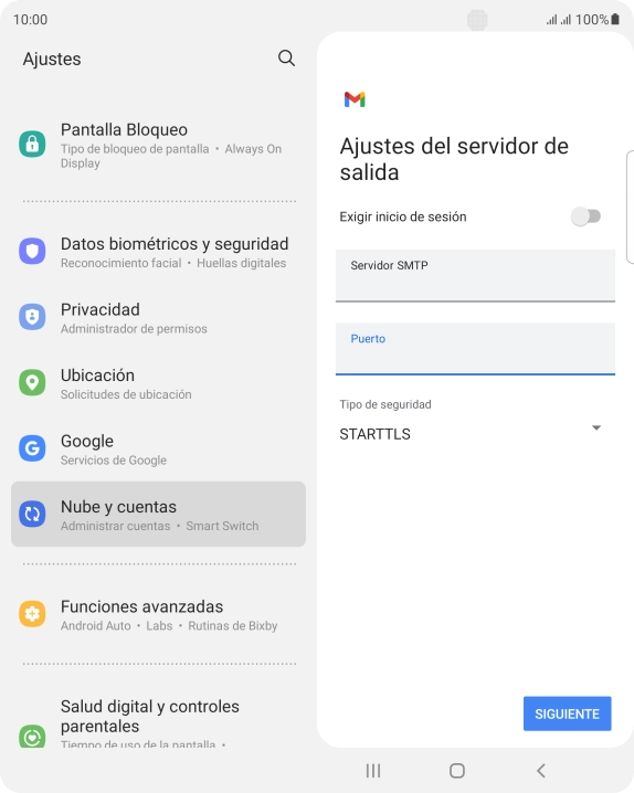 Pulsa la lista desplegable bajo 