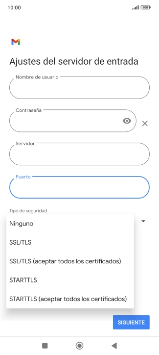 Pulsa SSL/TLS.