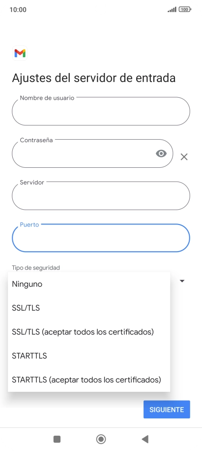 Pulsa SSL/TLS.