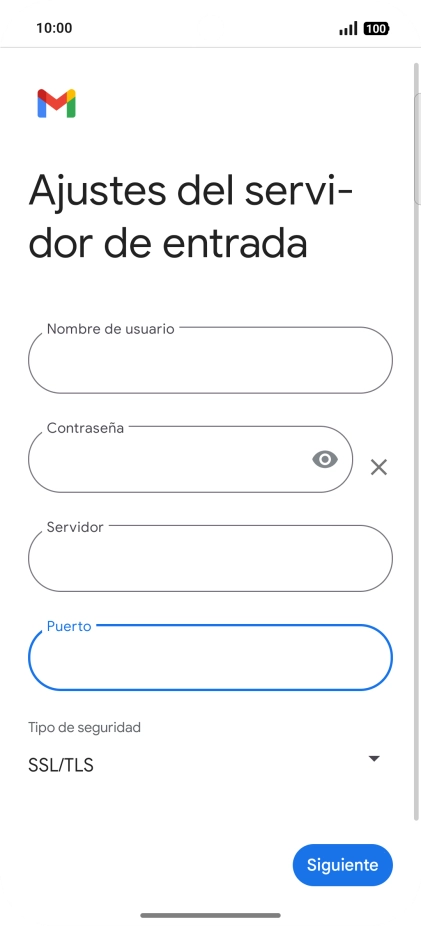 Pulsa Siguiente.