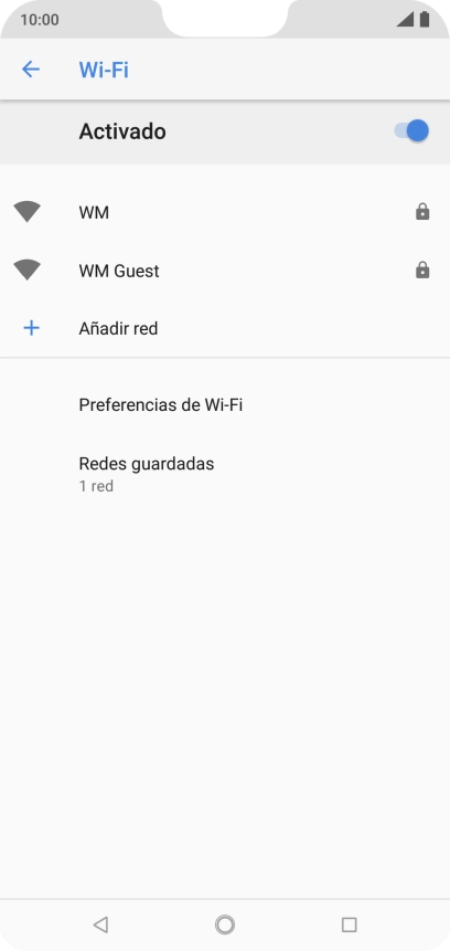 Pulsa la red wifi deseada.