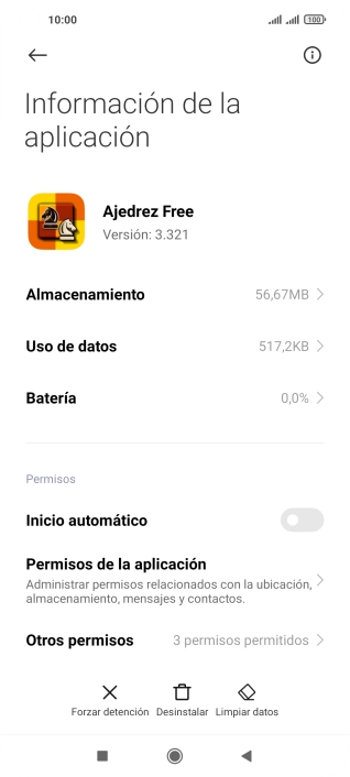 Pulsa Limpiar datos.