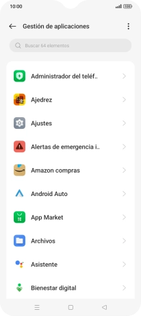 Pulsa la app deseada.