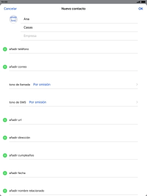 Pulsa añadir teléfono.