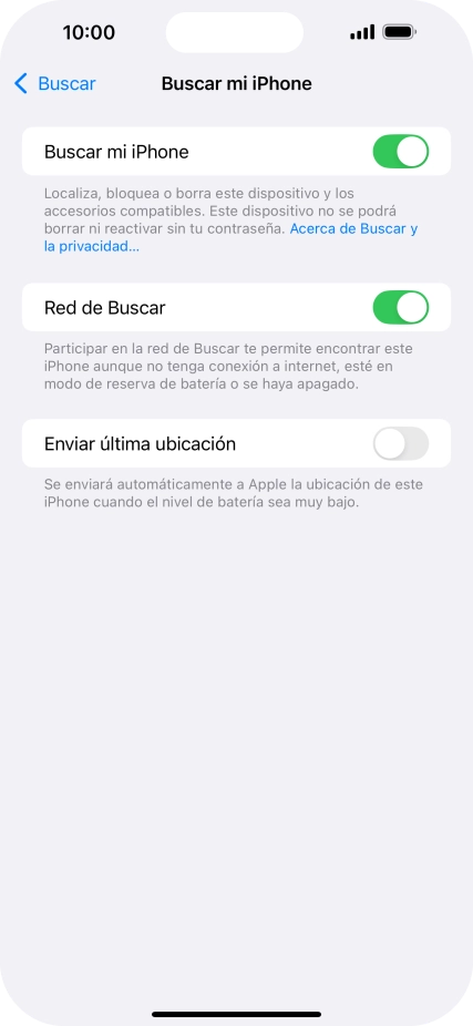 Pulsa el indicador junto a 