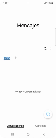 Pulsa el icono de nuevo mensaje.