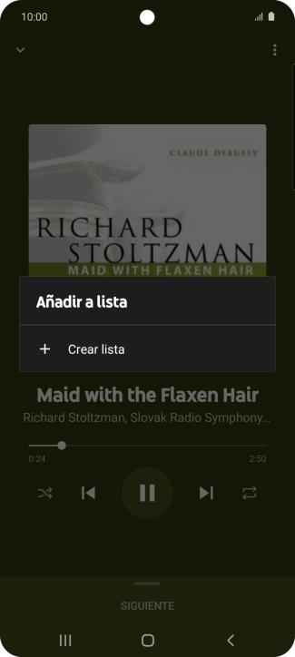 Pulsa Crear lista.