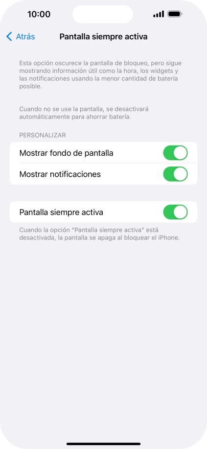 Pulsa el indicador junto a 