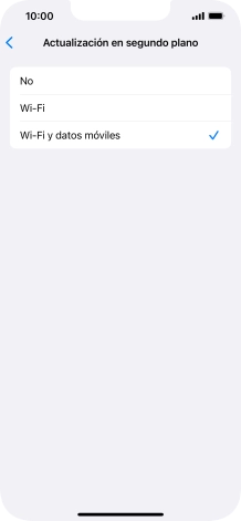 Para desactivar la actualización de apps en ejecución, pulsa No.