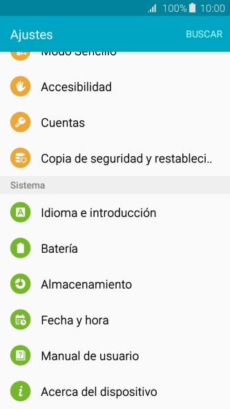 Pulsa Fecha y hora.