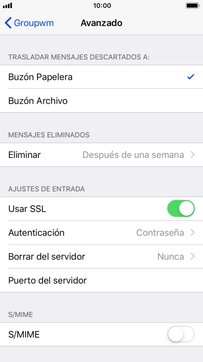 Pulsa el indicador junto a 
