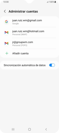 Pulsa el indicador junto a 