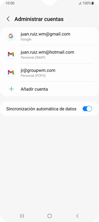 Pulsa el indicador junto a 
