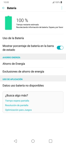 Pulsa Ahorro de Energía.