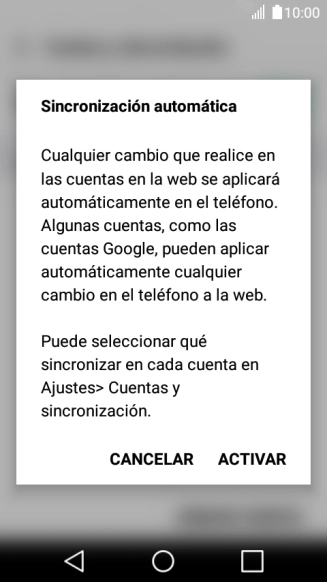 Pulsa ACTIVAR.