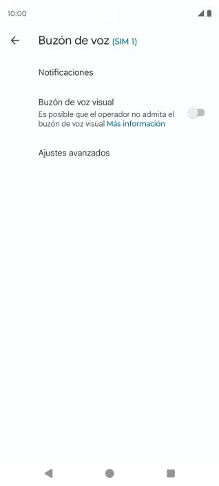 Pulsa Ajustes avanzados.
