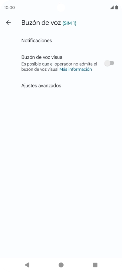 Pulsa Ajustes avanzados.