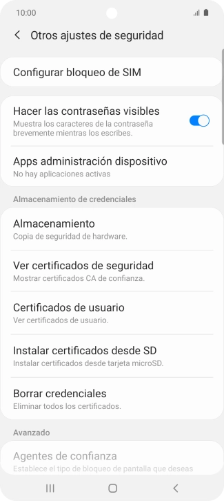 Pulsa Configurar bloqueo de SIM.