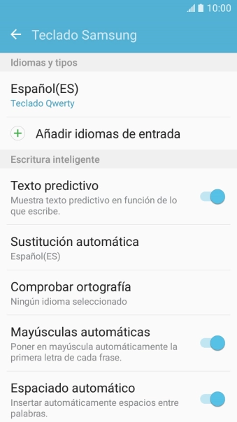 Pulsa Añadir idiomas de entrada.