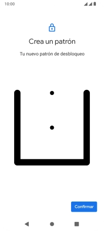 Vuelve a introducir el código de seguridad seleccionado y pulsa Confirmar.