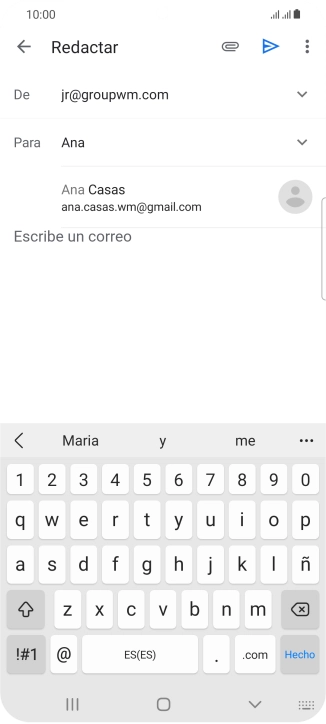 Pulsa el contacto deseado.