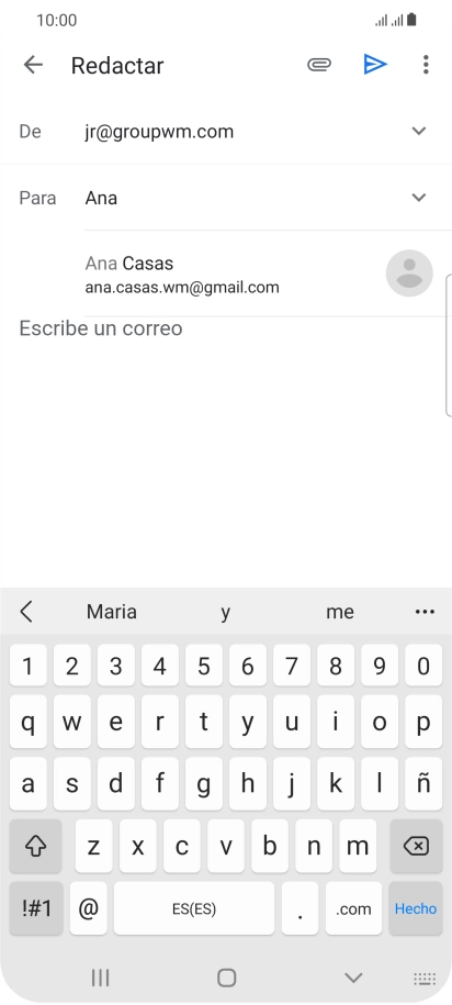 Pulsa el contacto deseado.