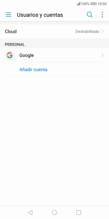Pulsa Añadir cuenta.