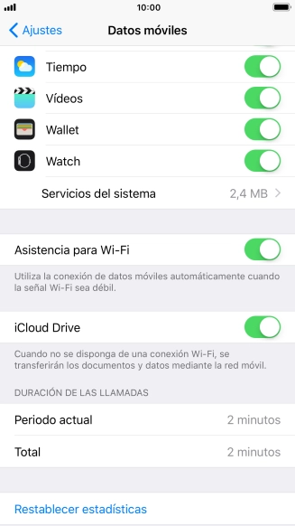 Pulsa el indicador junto a 