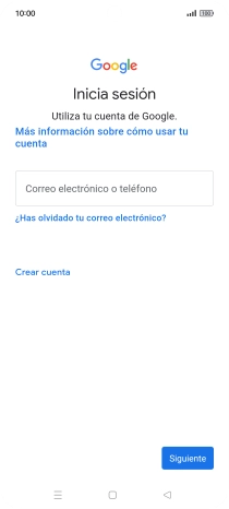 Si no tienes una cuenta de Google, pulsa Crear cuenta y sigue las indicaciones de la pantalla para ver cómo crear una cuenta nueva.