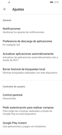 Pulsa Actualizar aplicaciones automáticamente..