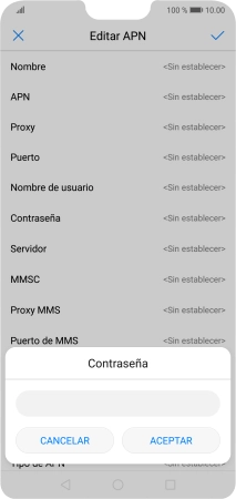 Introduce wap125 y pulsa ACEPTAR.
