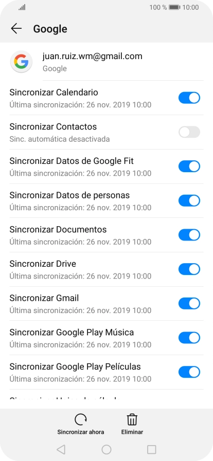 Pulsa el indicador junto a 