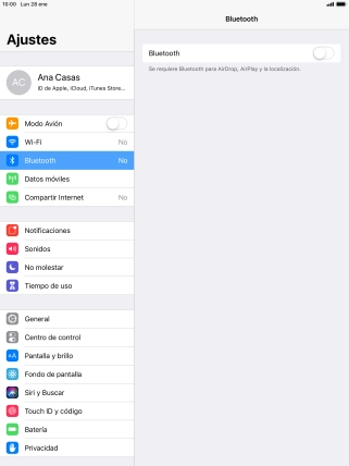 Pulsa el indicador junto a 