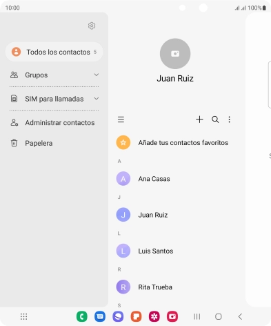 Pulsa Administrar contactos.