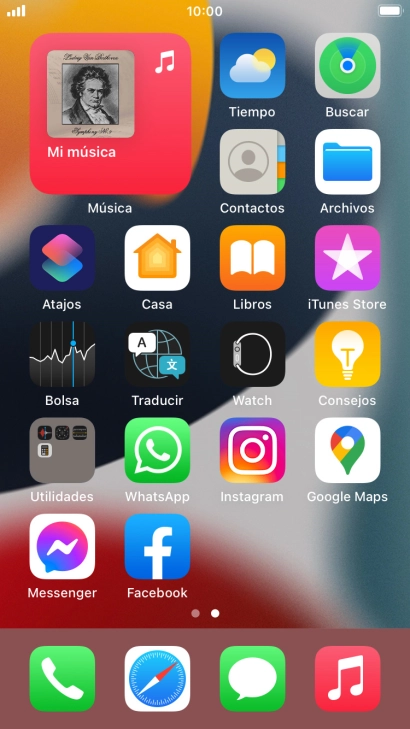 Si utilizas un grupo de widgets: Desliza el dedo hacia arriba o hacia abajo sobre el grupo para seleccionar el widget deseado.