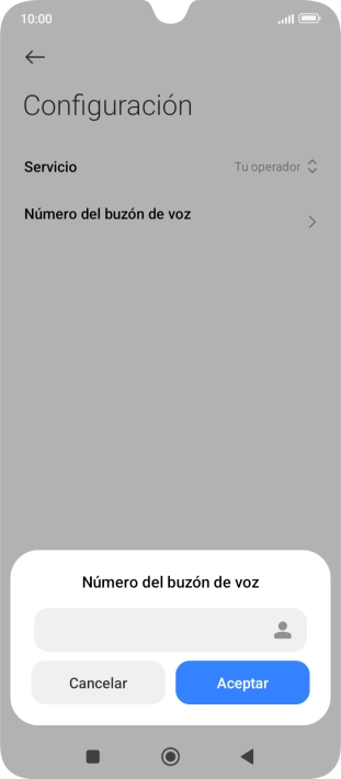 Introduce 22177 y pulsa Aceptar.