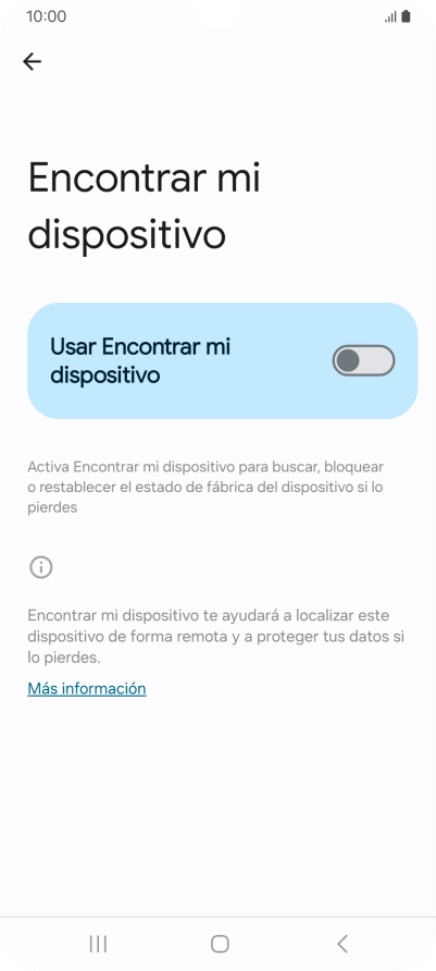 Pulsa el indicador junto a 