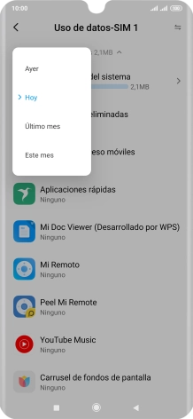 Pulsa el ajuste deseado.