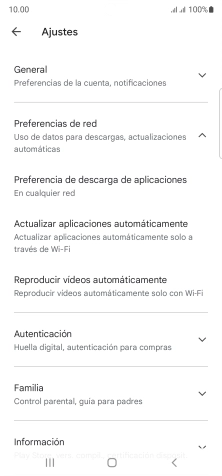 Pulsa Actualizar aplicaciones automáticamente.