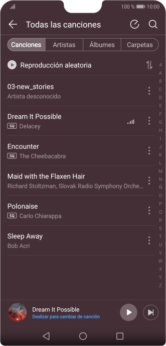 Pulsa la categoría deseada.