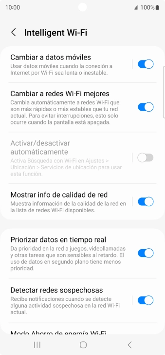 Pulsa el indicador junto a 