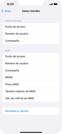 Pulsa Punto de acceso e introduce airtelwap.es.
