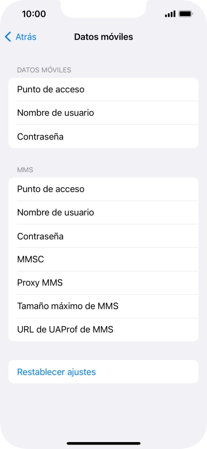 Pulsa Punto de acceso e introduce airtelwap.es.