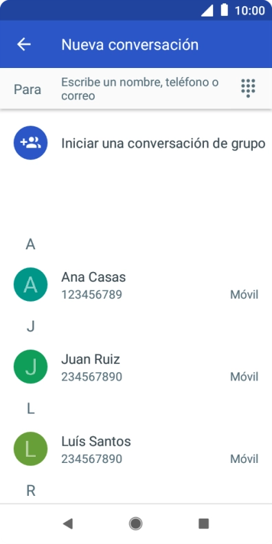 Pulsa en el campo junto a 