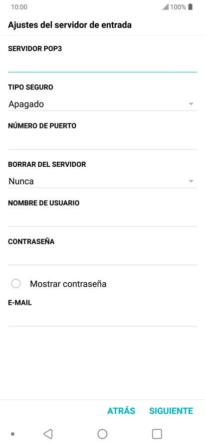 Pulsa la lista desplegable bajo 