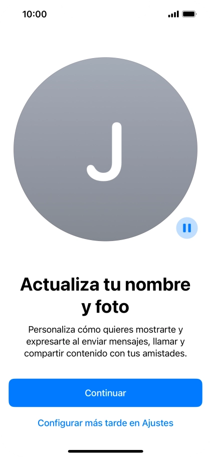 Pulsa Continuar.